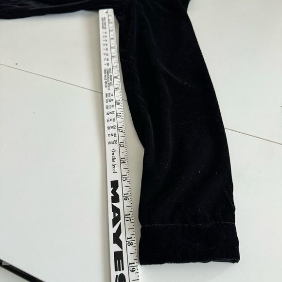 Free People Dress Velvet Cross Stitch Embroidered Long Sleeve Black Multi Sz‎ S - Picture 10 of 10